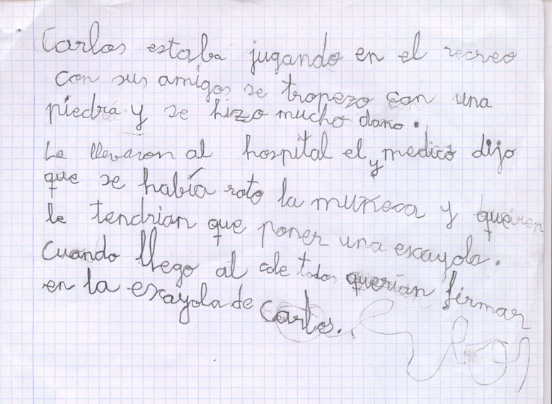 Carlos se rompe la muñeca 2