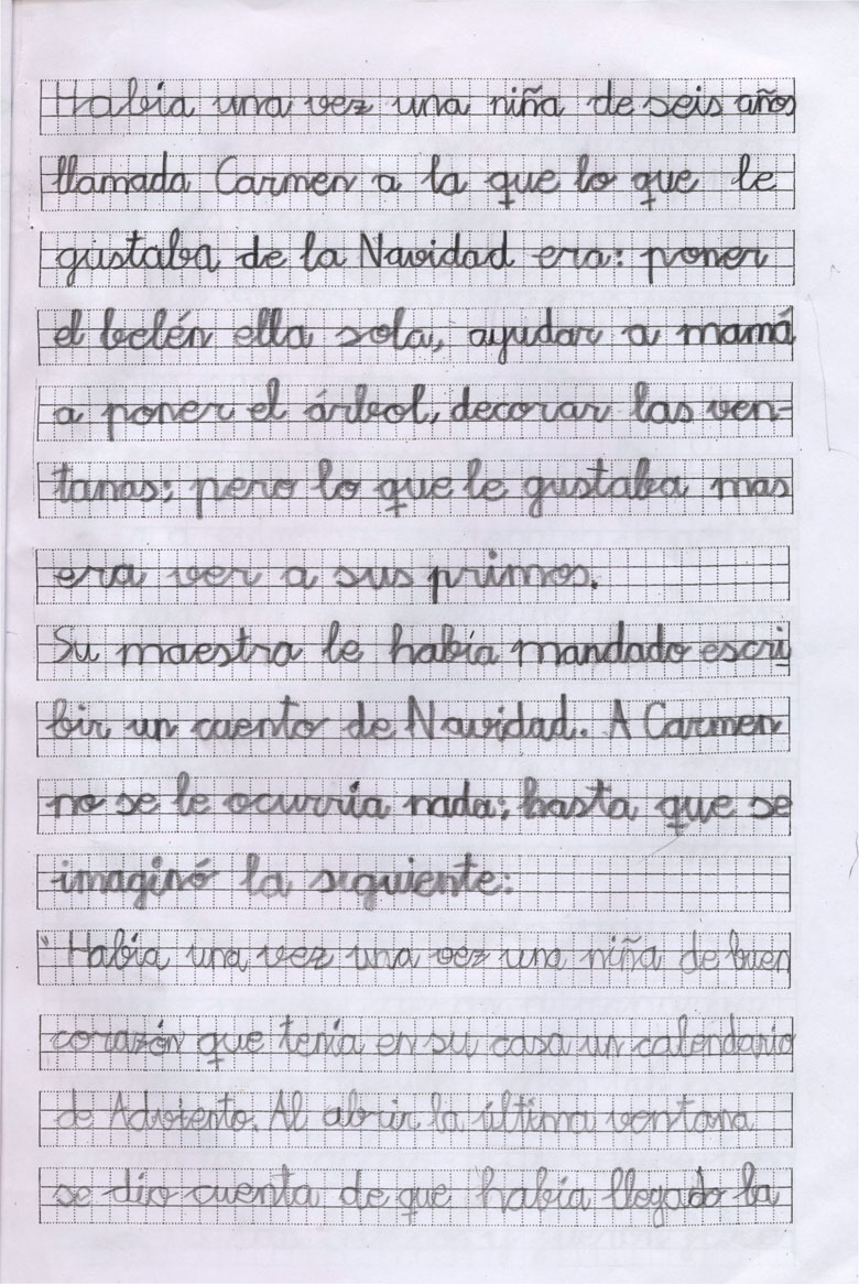 Lucía y su Calendario de Adviento 2