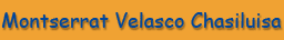 Montserrat Velasco Chasiluisa